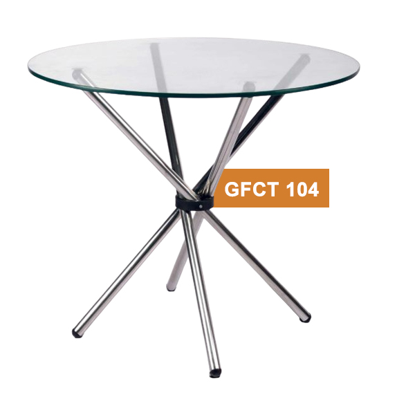 Glass Round Cafe Table